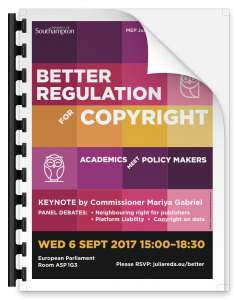 Better Regulation for Copyright - Academics Meet Policy Makers